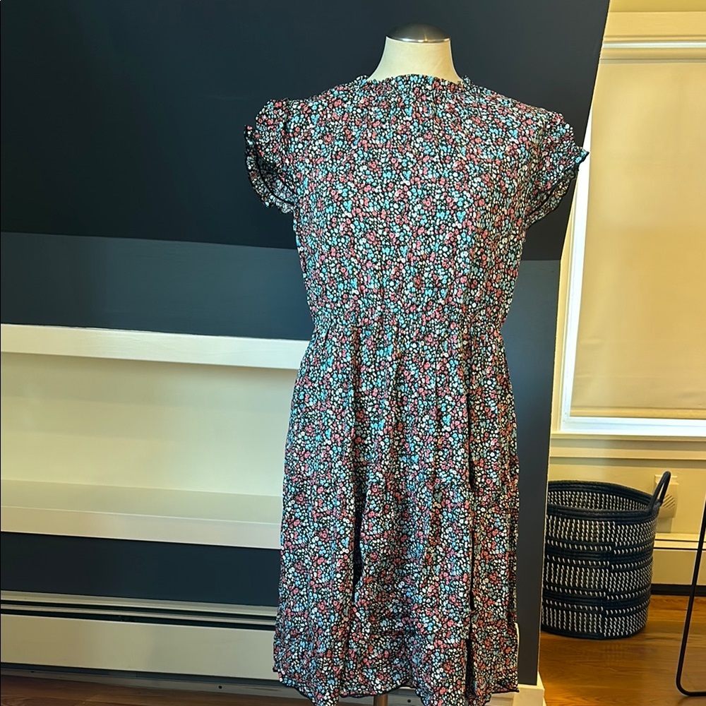Multicolored Floral Midi Sundress